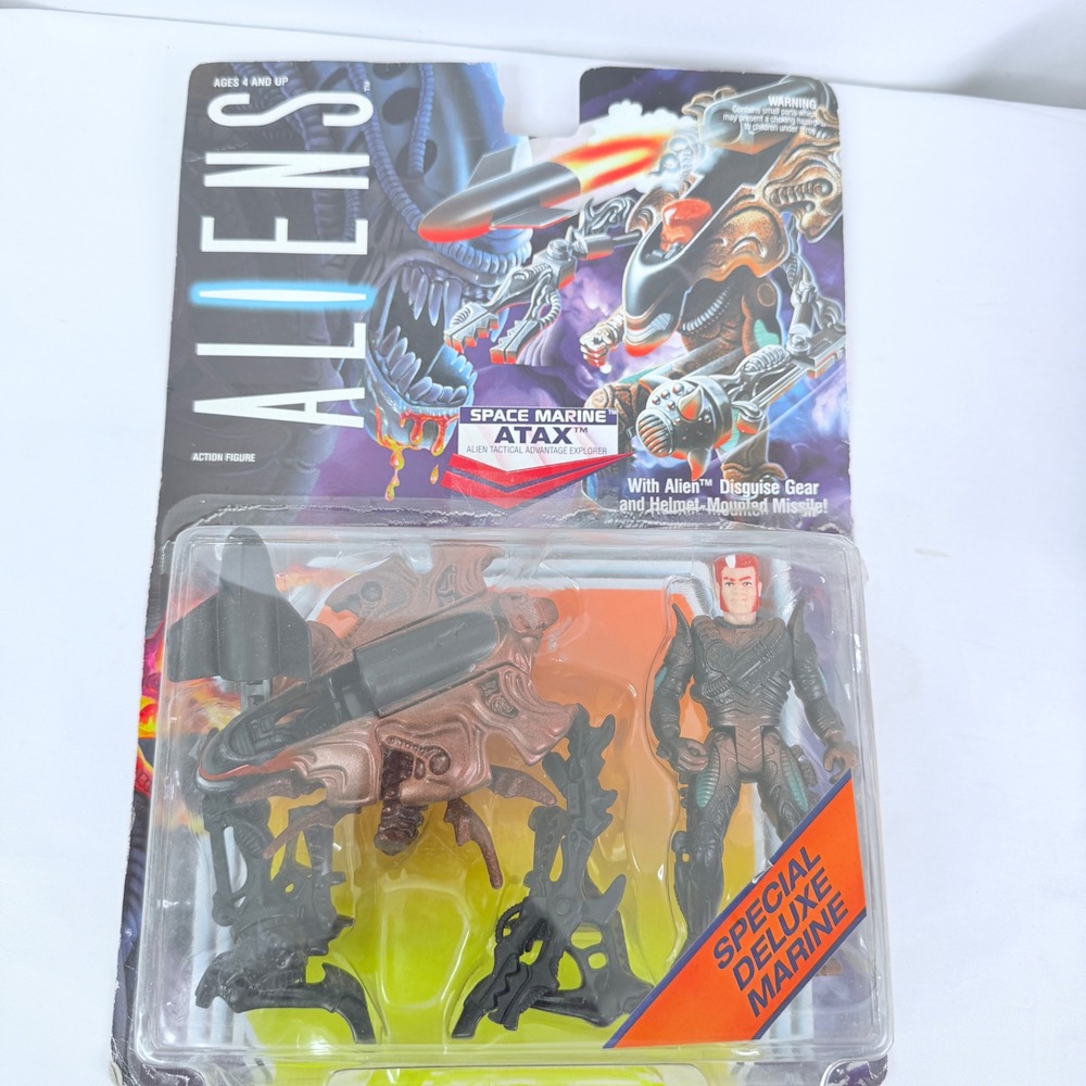 Kenner Aliens Space Marine ATAX Action Figure 1992 Vintage Special Deluxe Marine